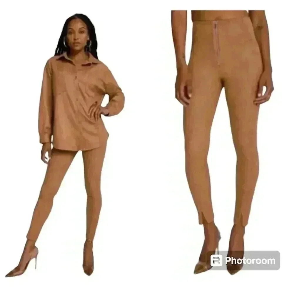 New Women's GOOD AMERICAN Snake Print The Pointe Boss Skinny Pants Size 3 Large